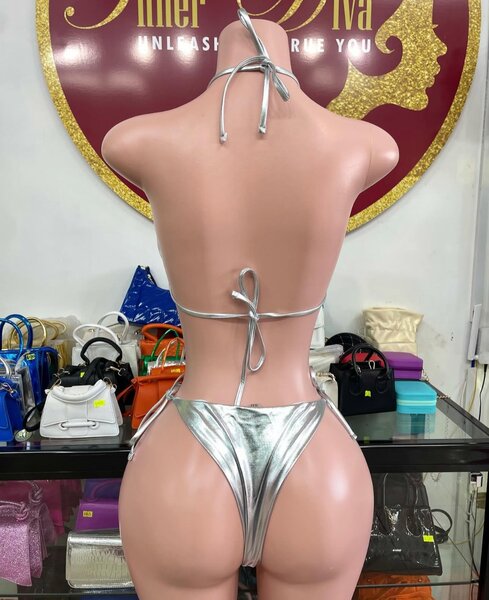 Gray swimming suit