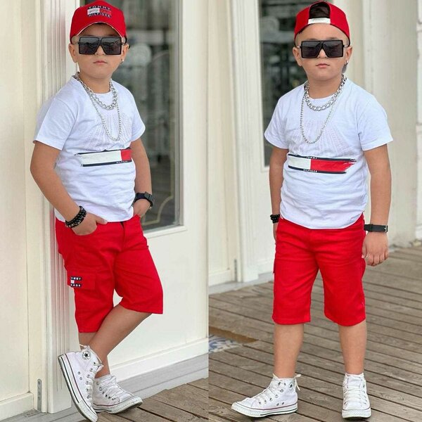 Ensemble culotte+ haut+ casquette