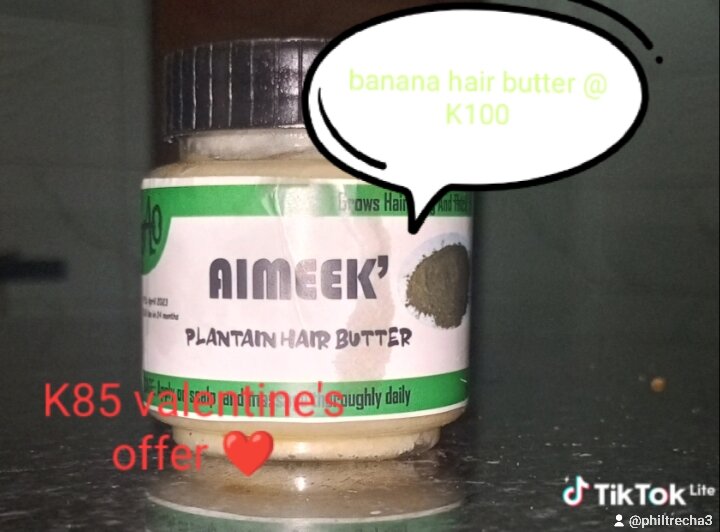 Banana hair butter