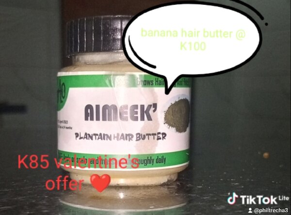 Banana hair butter