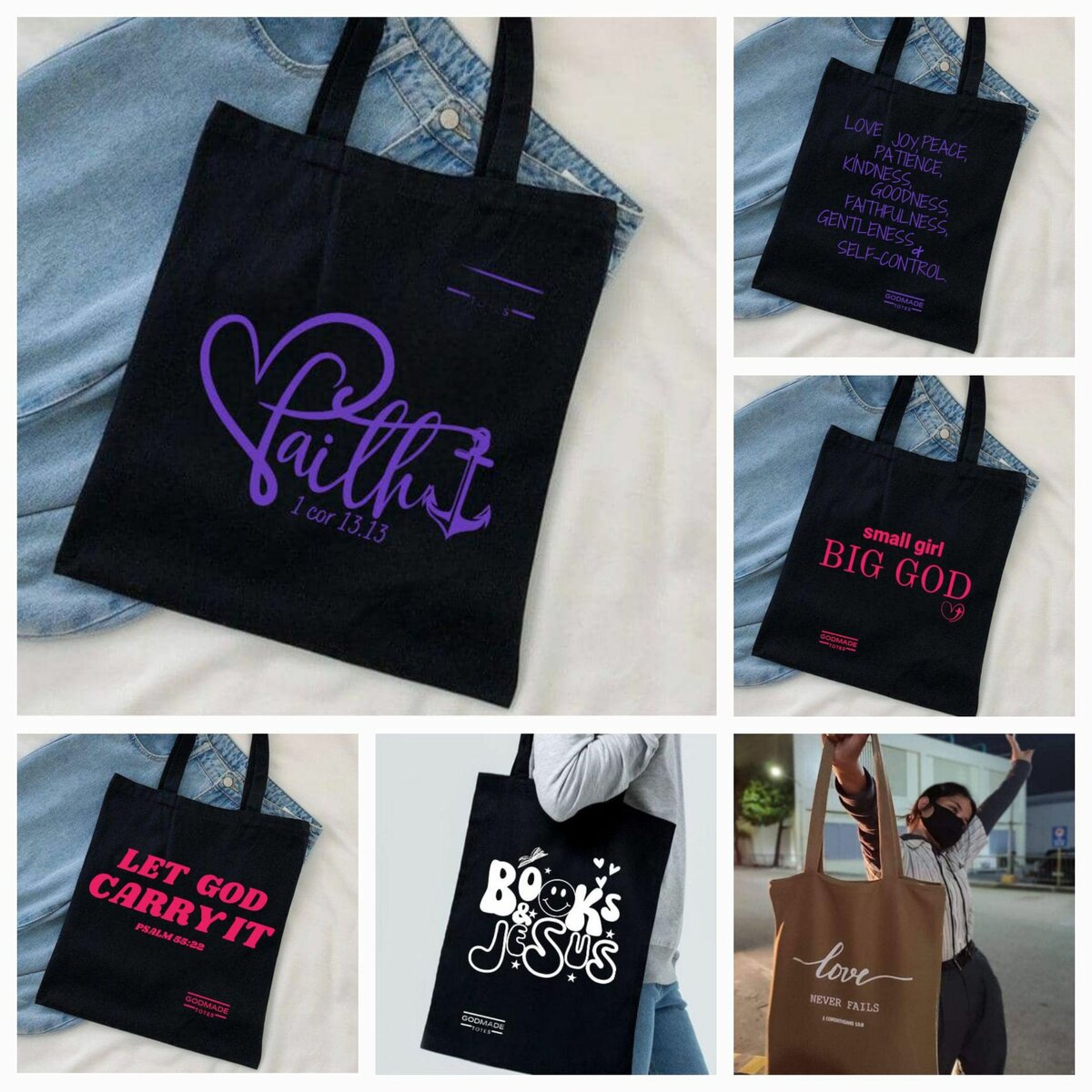 Godmade Tote Bags