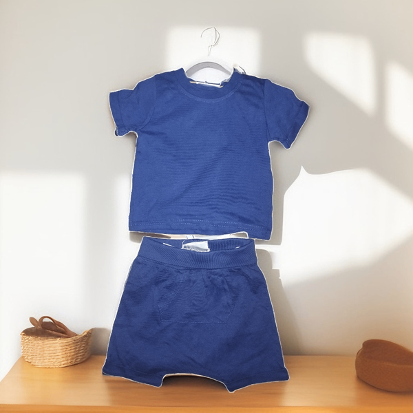 Short +T-shirt 100% coton