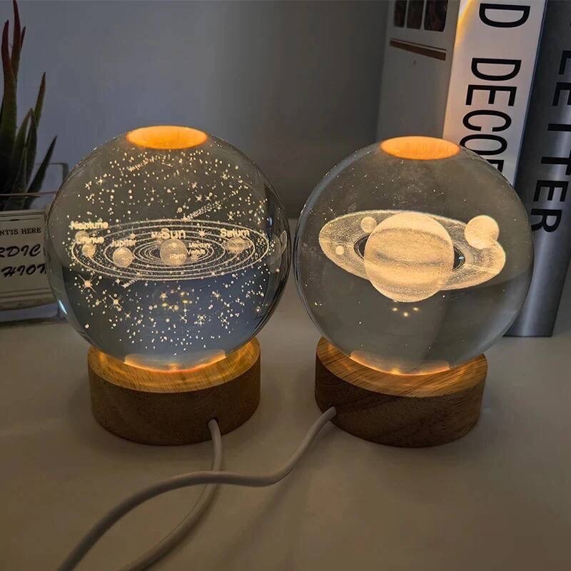 Crystal ball lamp - Space design