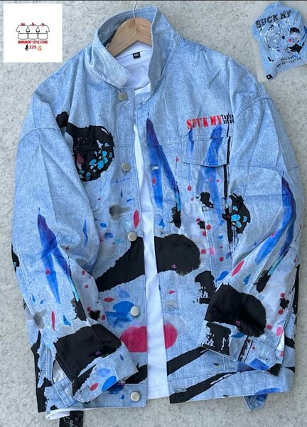 Veste en jean décontractée homme