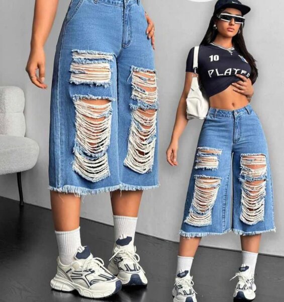 Denim jorts jeans