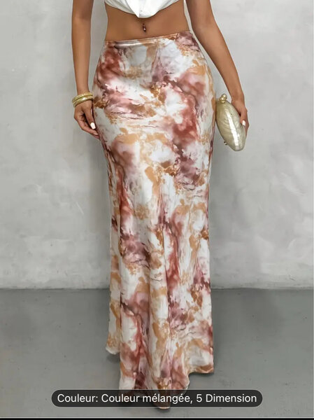 Jupe longue bohème tie-dye