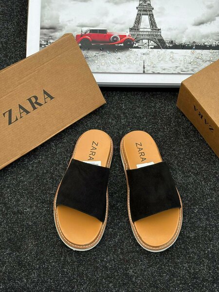 Zara Sandales Décontractées Noires