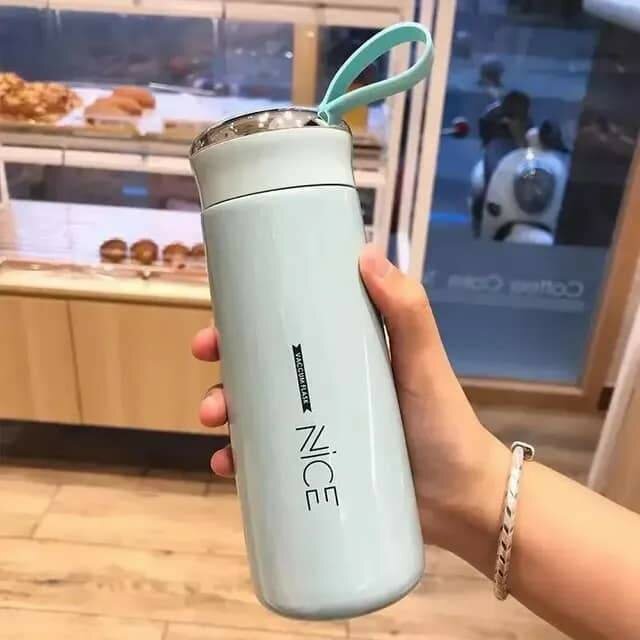 GOURDE EN VERRE DOUBLÉ DE PLASTIQUE  (400ml)*  📌 Prix en gr