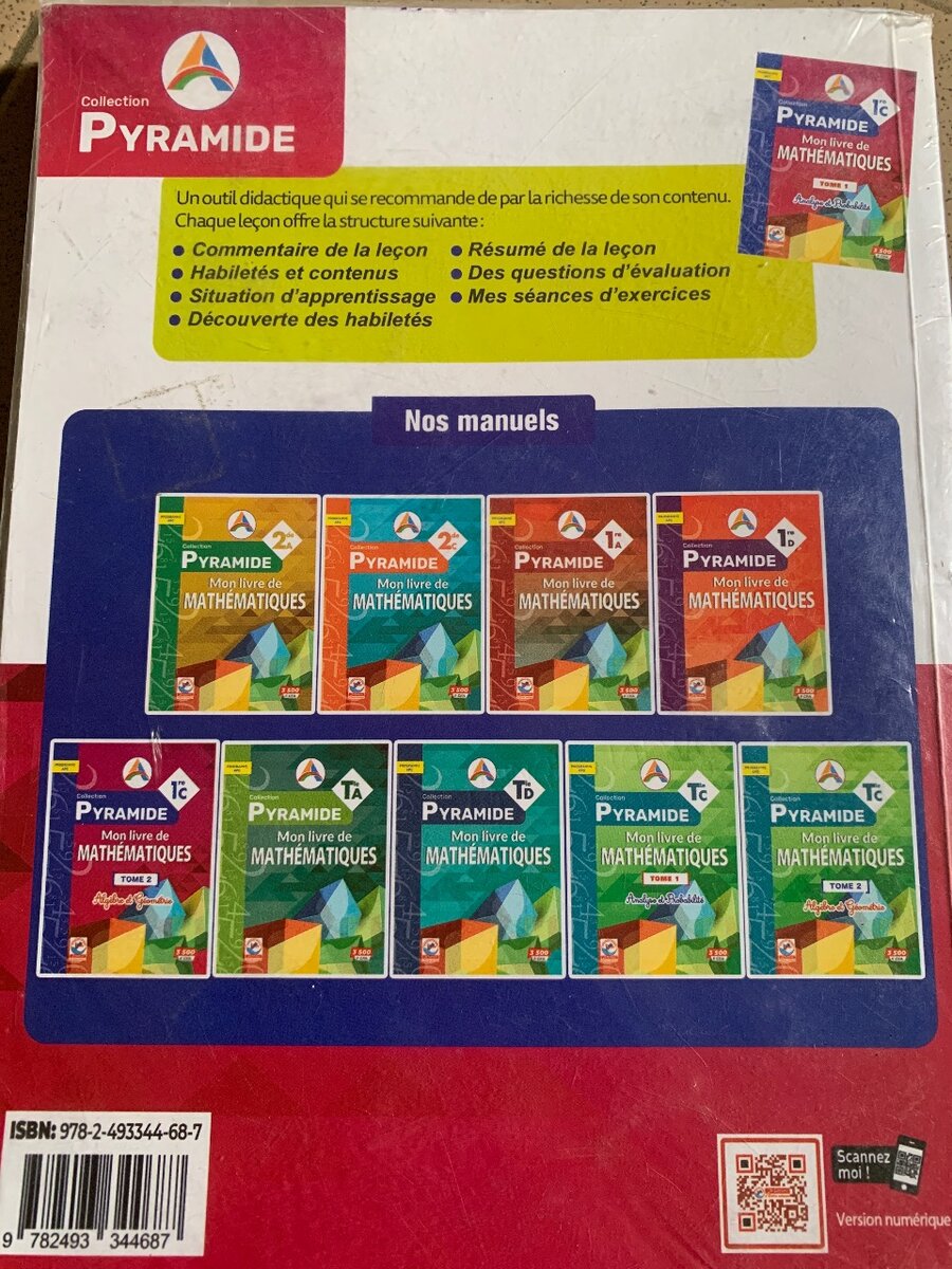 Livre de Mathématiques 1ère C