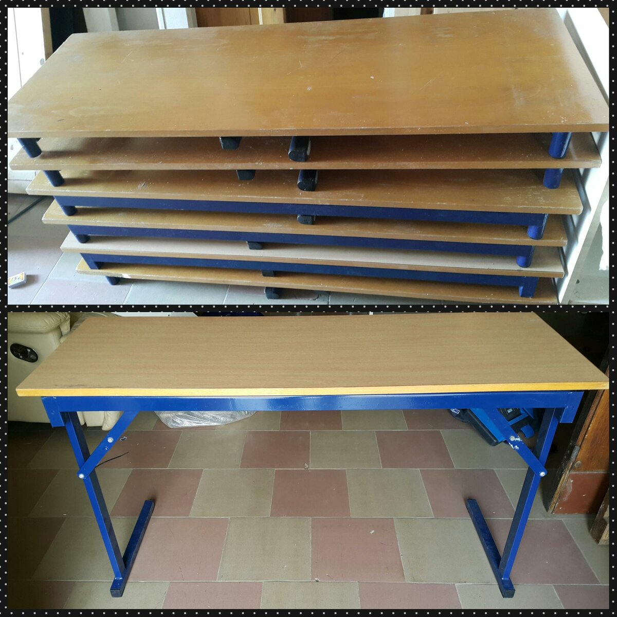 Table d'etude pliante