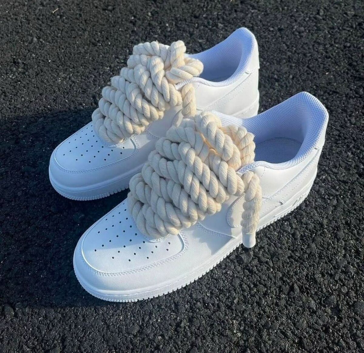 Nike Air Force One Blanche Gros Lacet