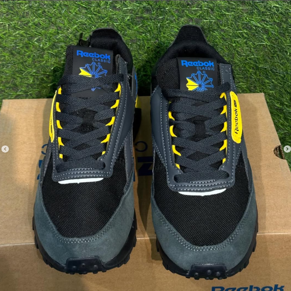 black sneakers