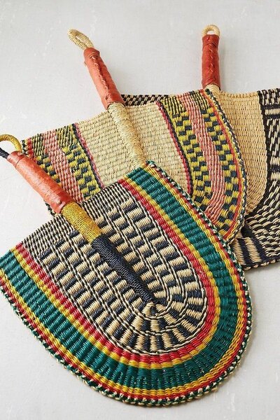 Woven African Fan