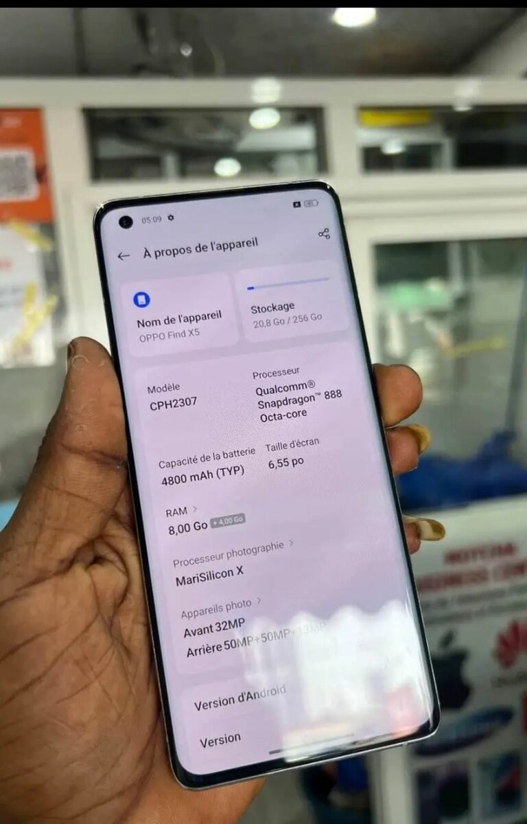 Oppo find  X5