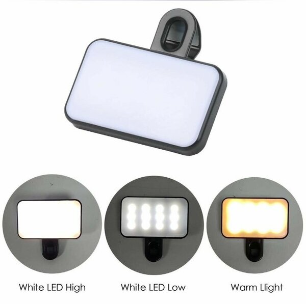 Mini Selfie Video Conference Fill Light Portable 3 Modes Rec