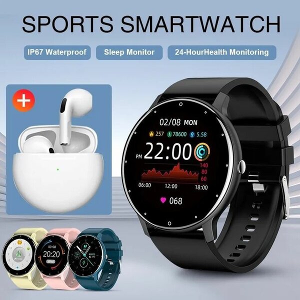 Montre Connectée Tactile + Écouteur Pro 6 Offert