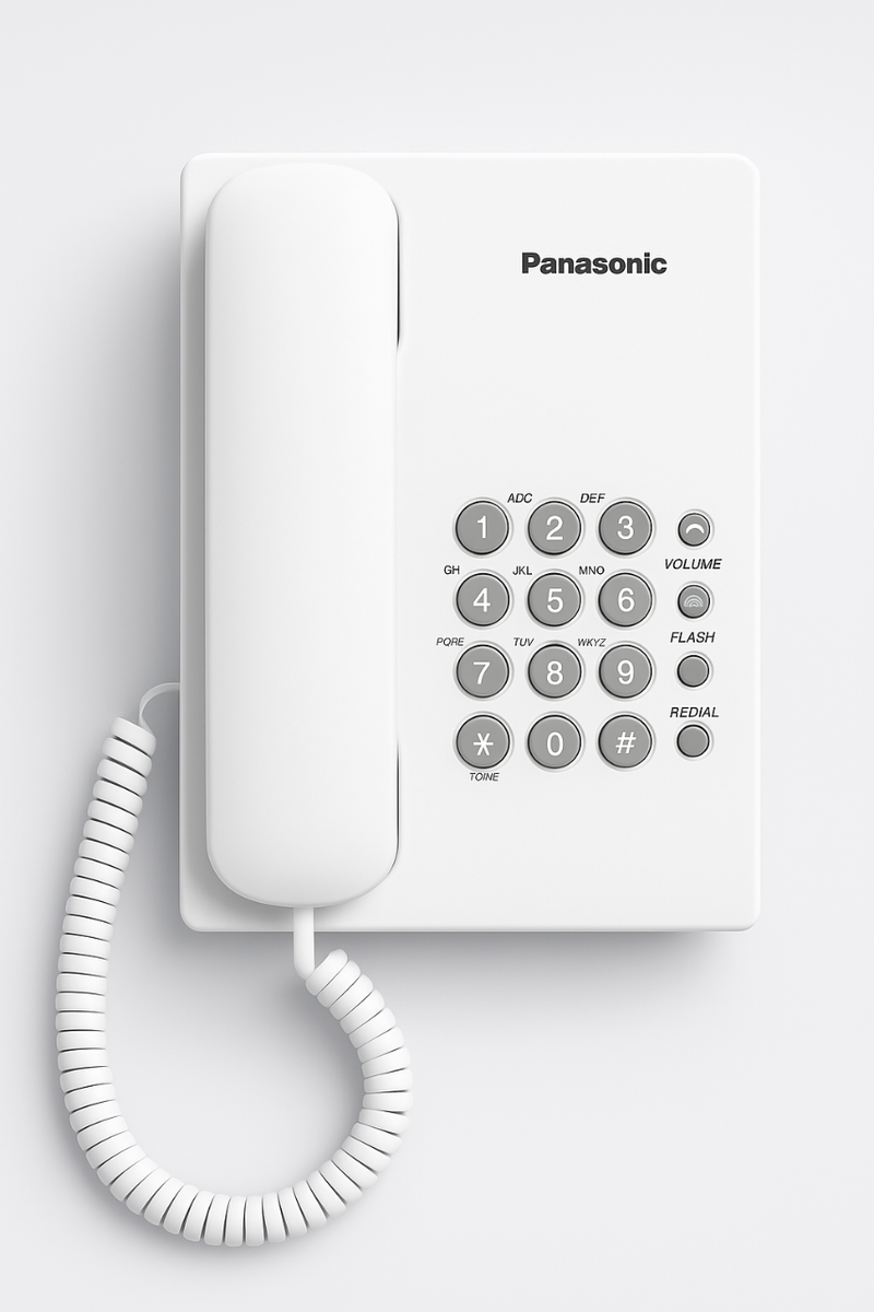 Téléphone fixe Panasonic blanc