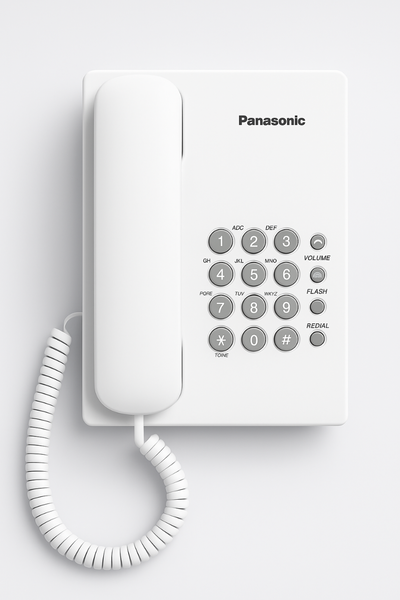 Téléphone fixe Panasonic blanc