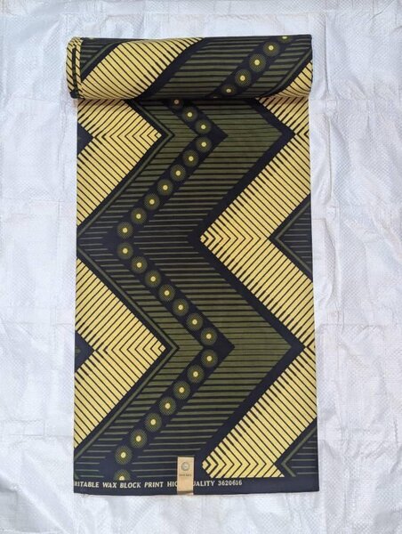 Tissu jaune vert