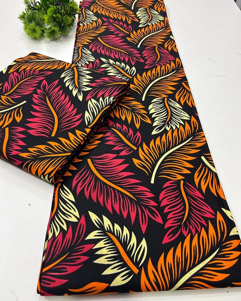 Tissu orange rouge