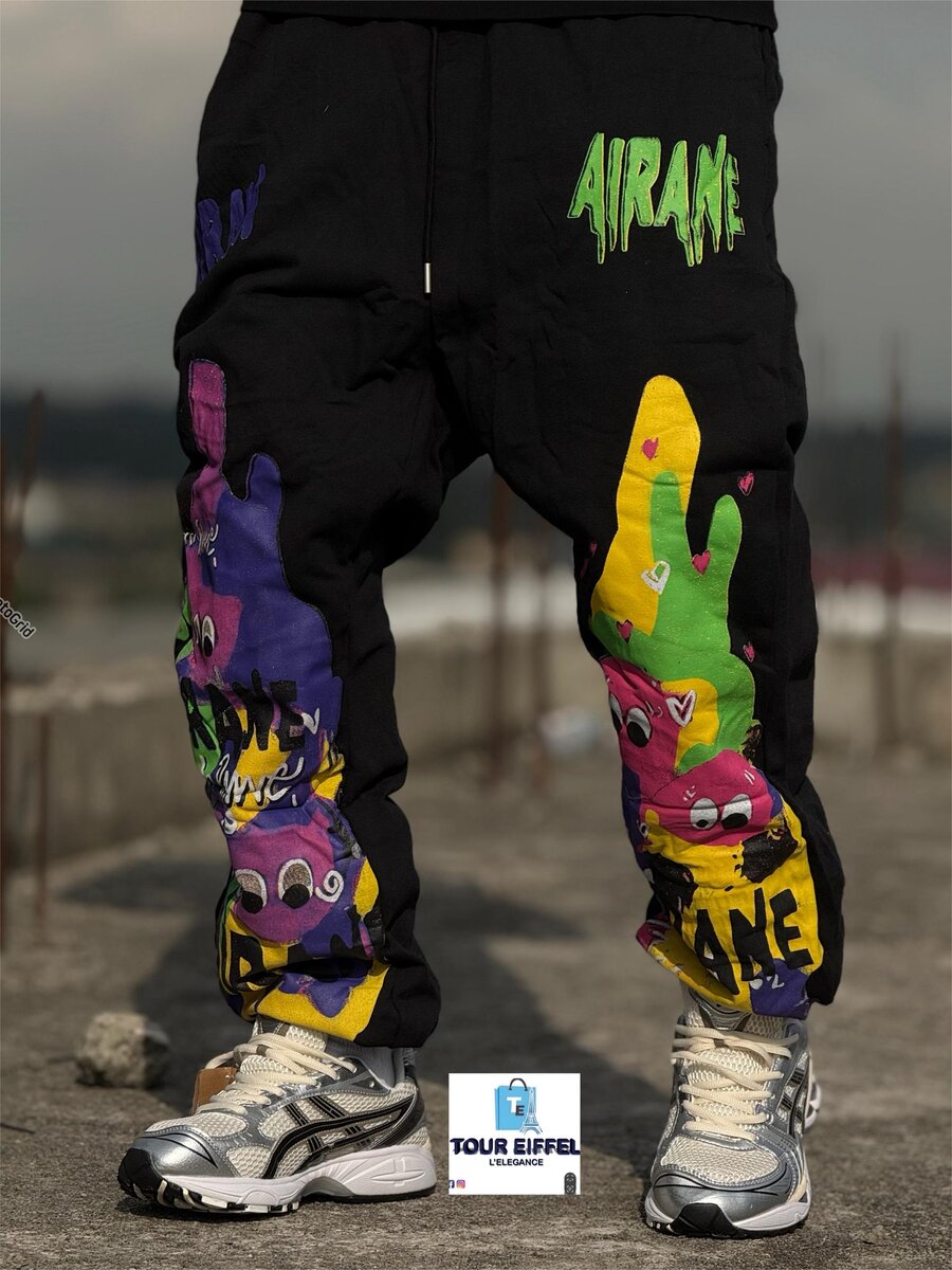 Pantalon streetwear graphique