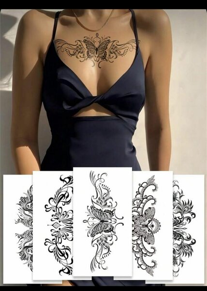 Tatouages Temporaires Papillon Élégants