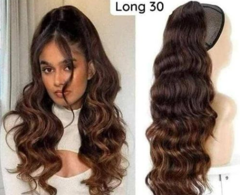 cheveux bruns vague 