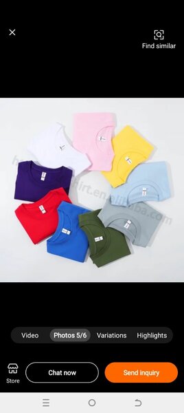 Plain t-shirts