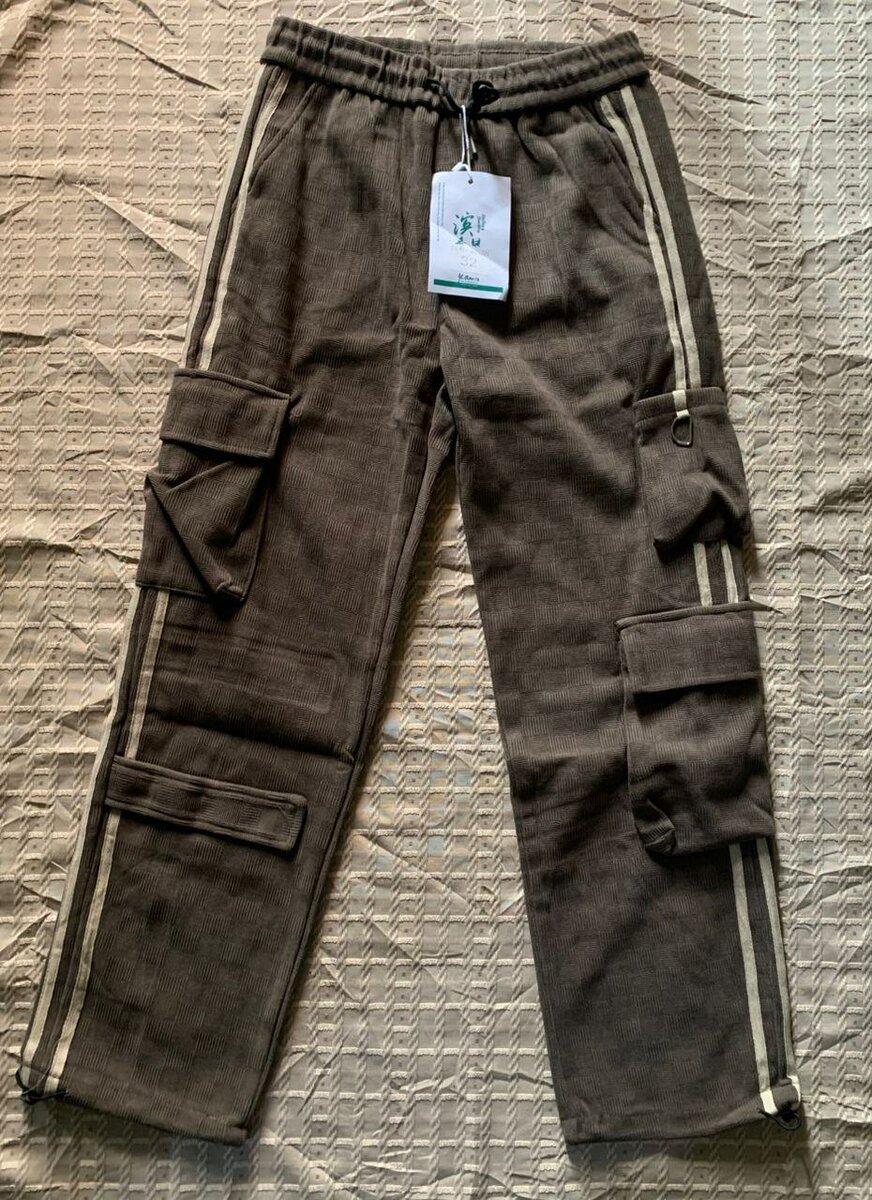 Pantalon cargo marron confortable