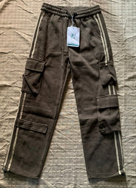 Pantalon cargo marron confortable