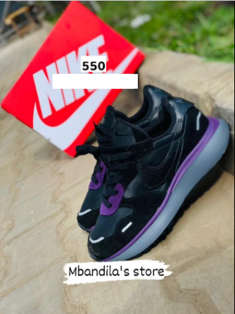 black sneakers