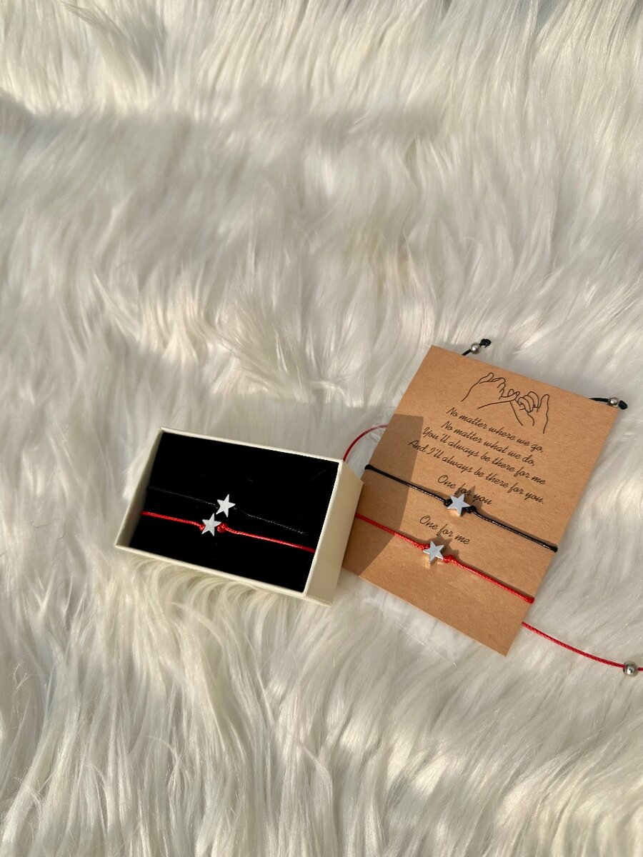 Bracelet étoile couple