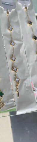 Bracelet with white inserts