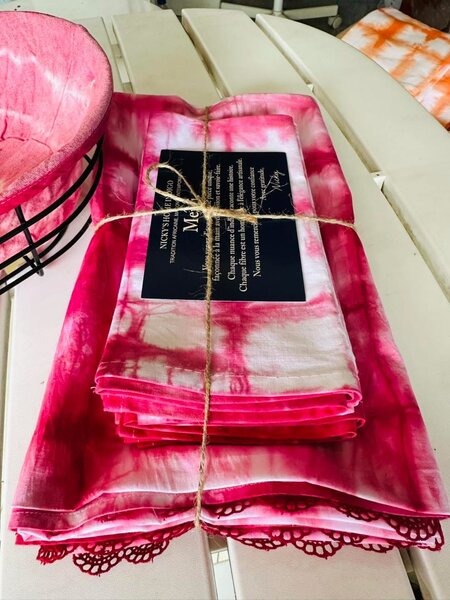 Handmade Tie-Dye Table Runner