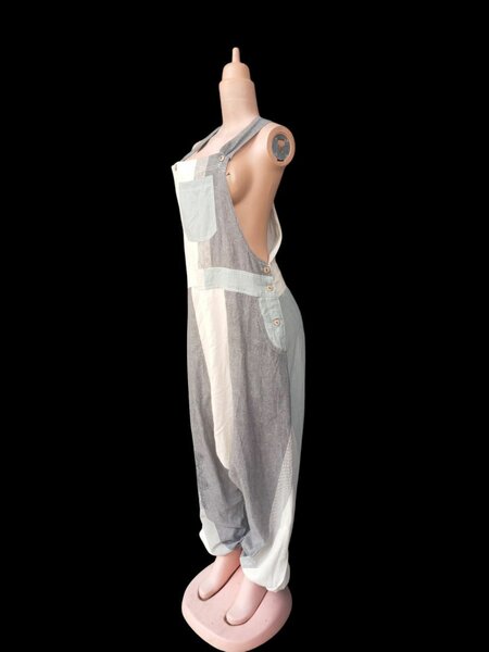 Salopette sarouel coton doux