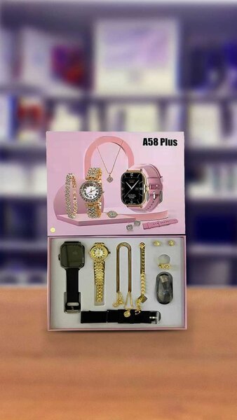 Ladies Smart Watch And Jewellery Set A58