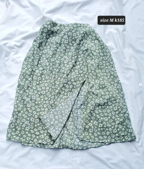 green skirt