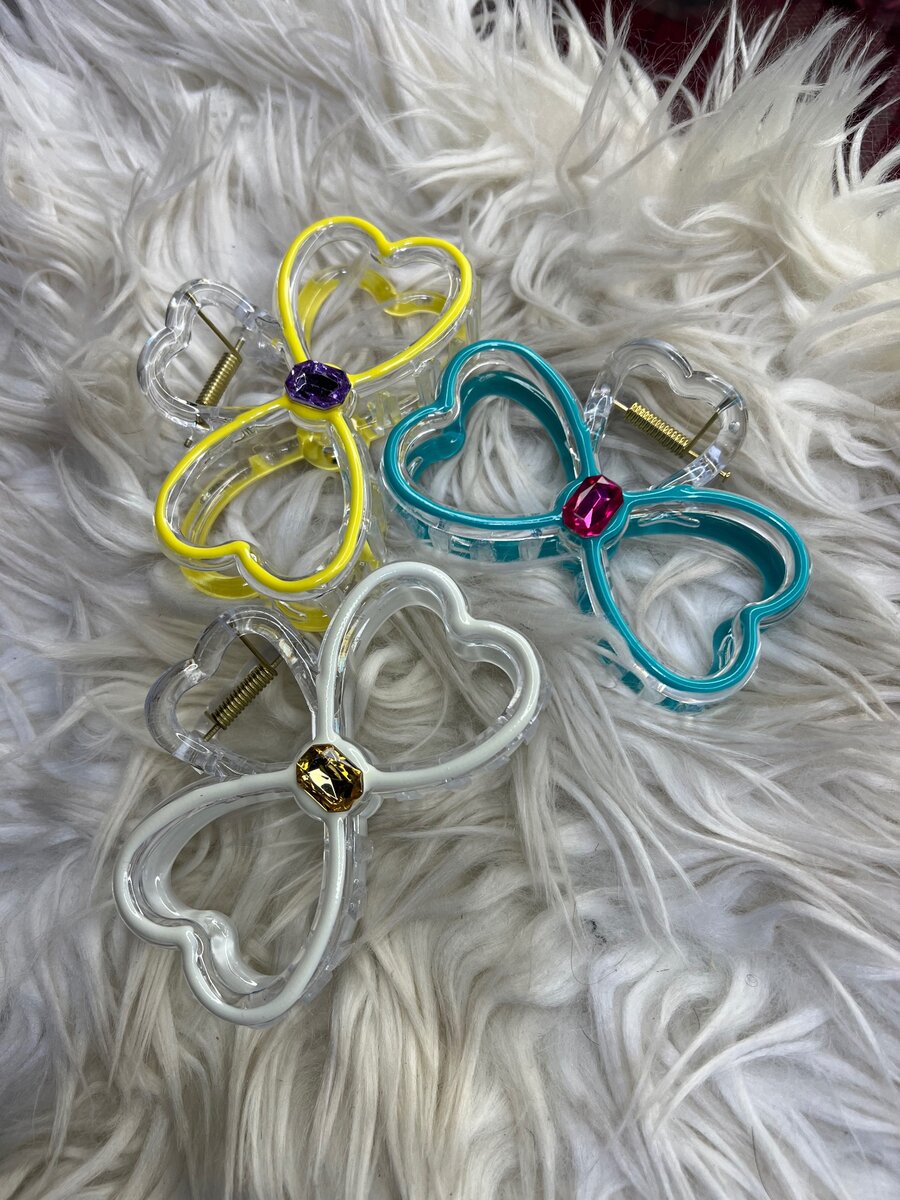 Barrette en fleurs