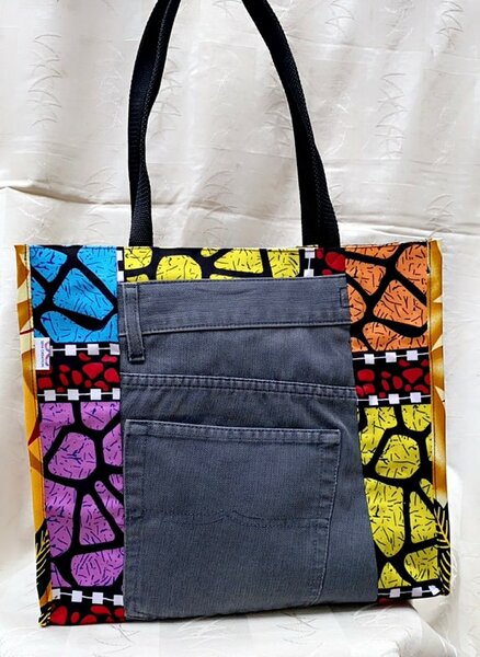 Sac à bandoulière imprimé patchwork 