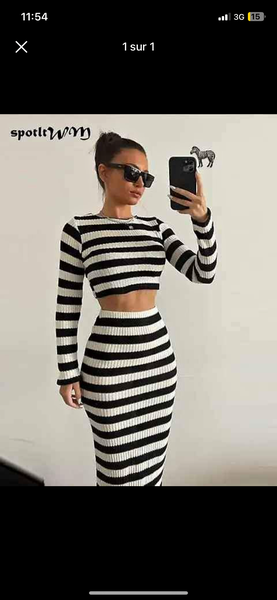 Ensemble jupe femme