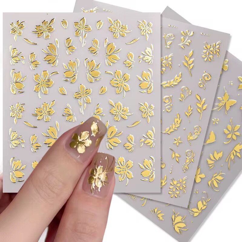 Autocollants d'Or pour Ongles