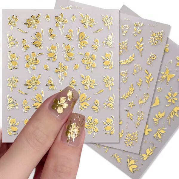Autocollants d'Or pour Ongles