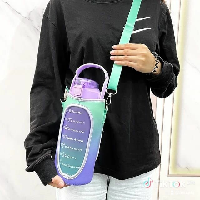 3 Set Water Bottles with Bag, 2 brushes