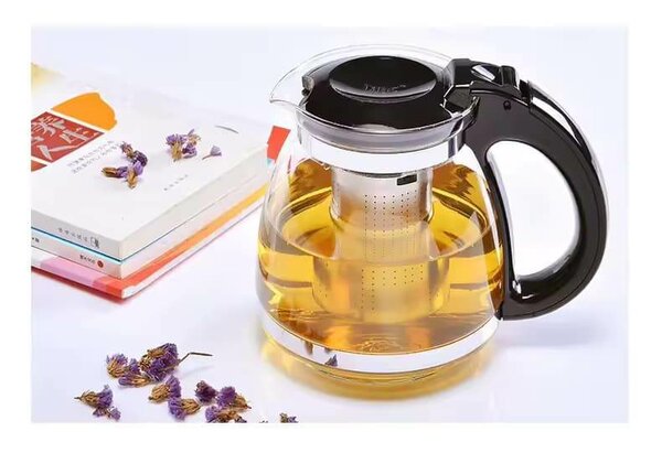 Théière en verre véritable