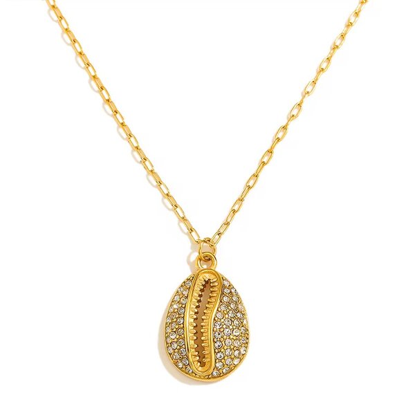 Collier Pendentif Coquillage Or