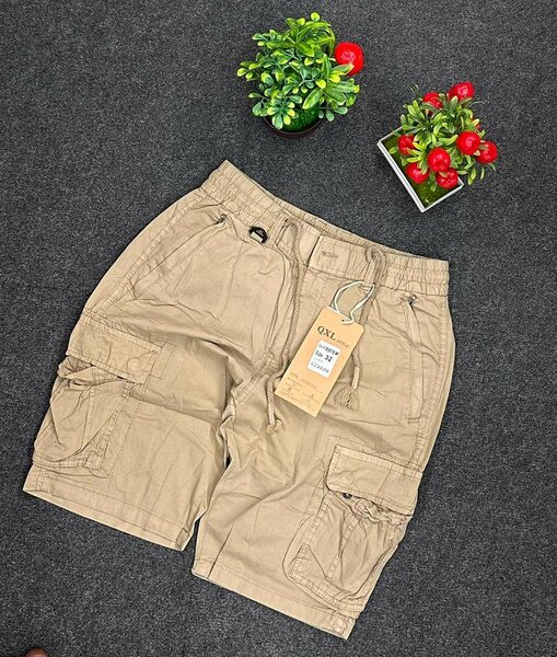 Short cargo khaki homme