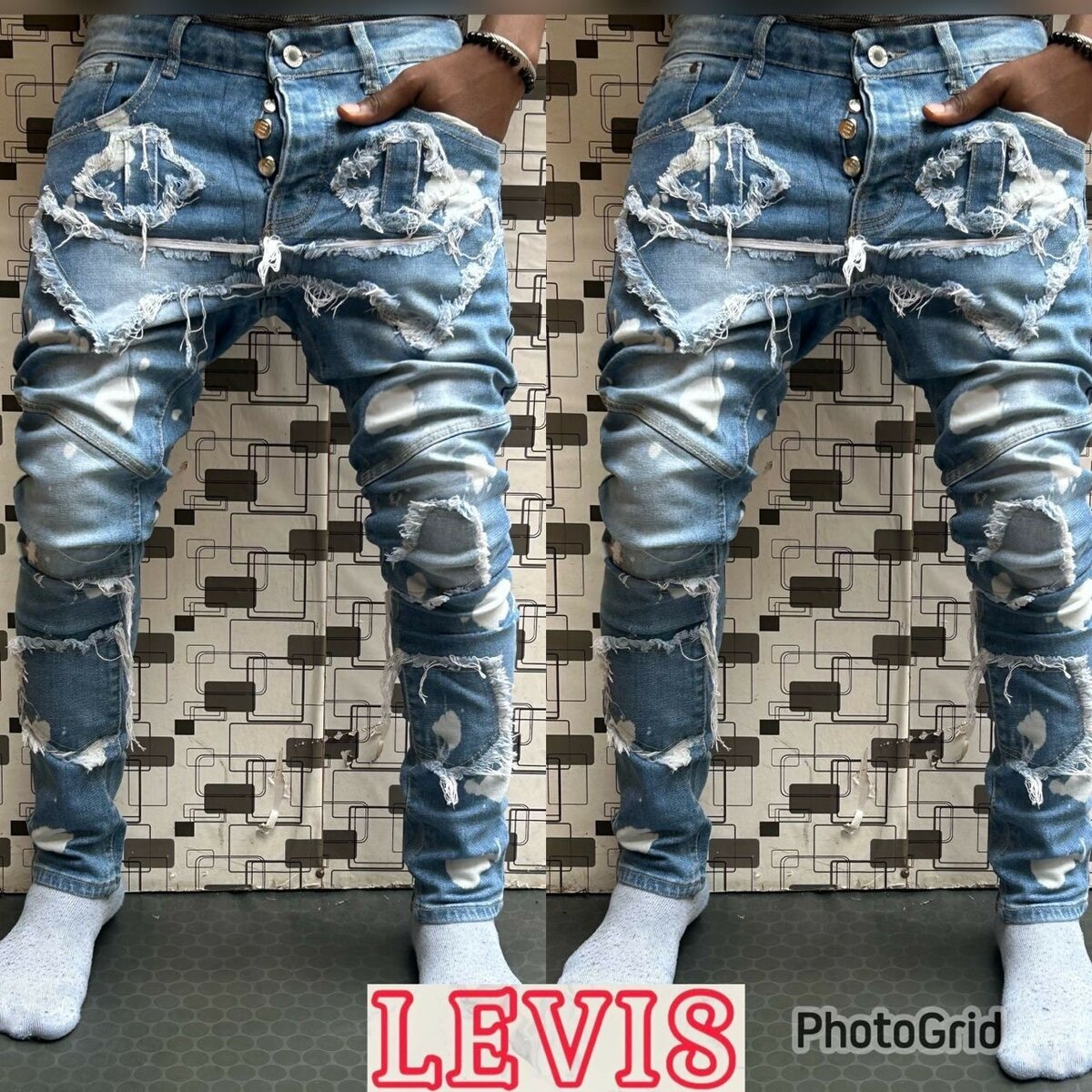 Jeans pantalon bleu