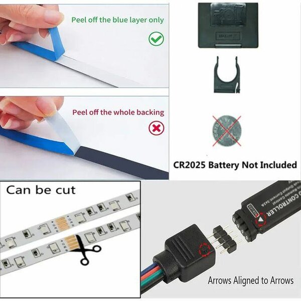 15 M Rgb LED Strip Lights USB