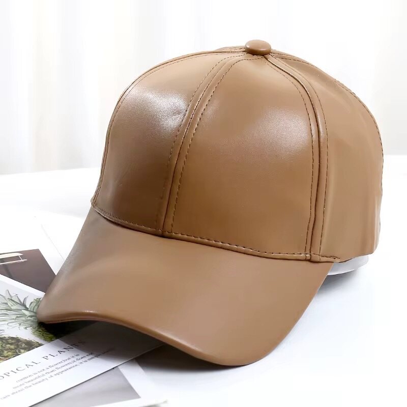 Casquette en cuir