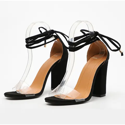 Blocked high heels